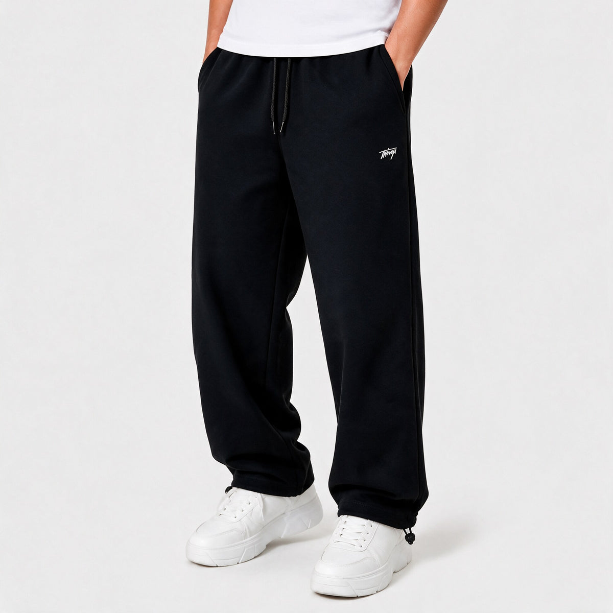 Buzo Fleece Regular Negro