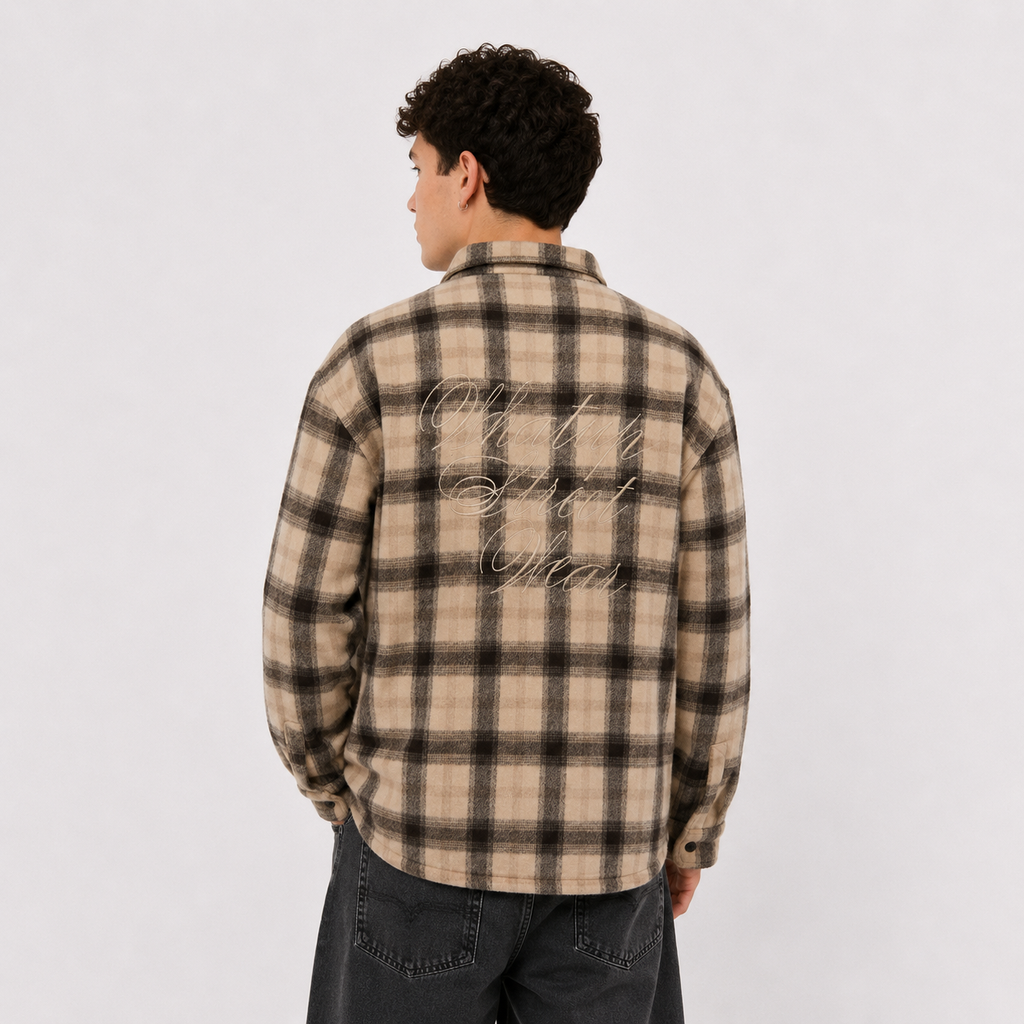 Camisa WHATUP Hombre I2360 Café