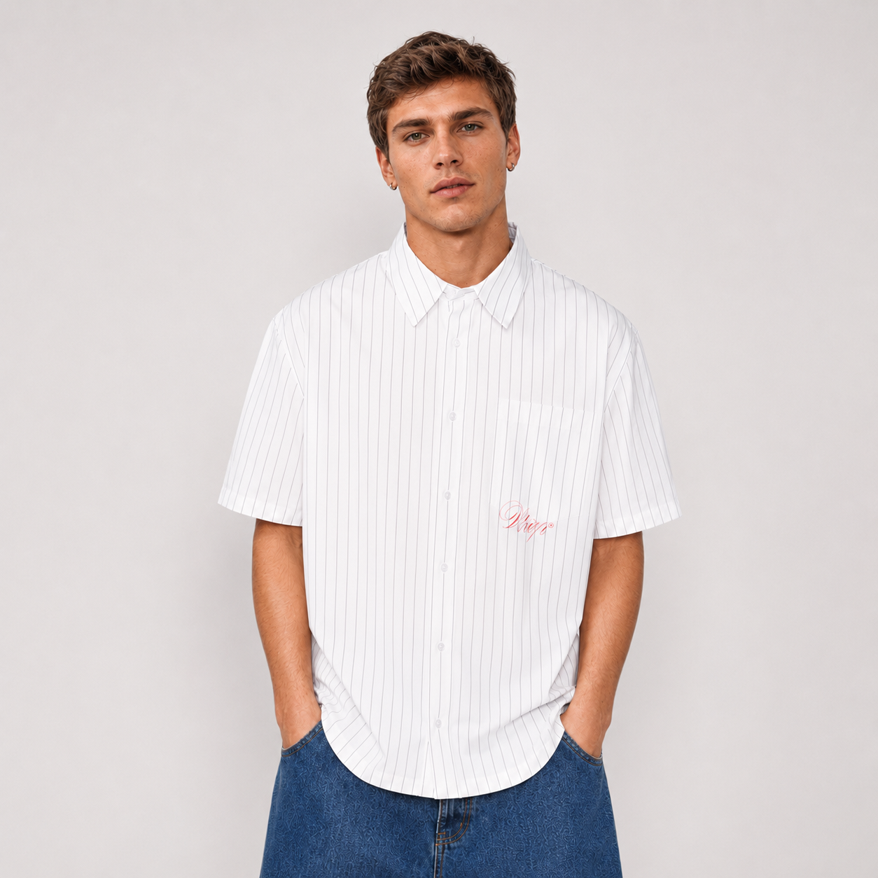 Camisa WhatUp Men White Red