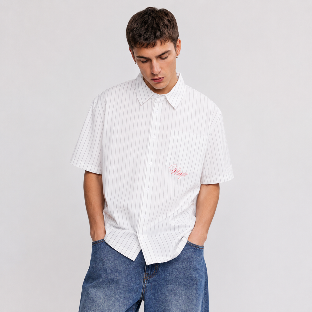 Camisa WhatUp Men White Red