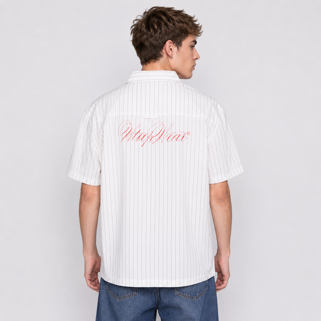 Camisa WhatUp Men White Red
