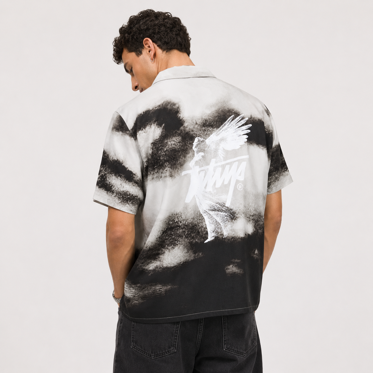 Camisa WhatUp Men Cloudy Angel Black