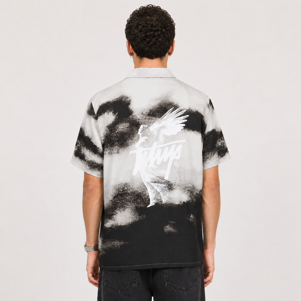 Camisa WhatUp Men Cloudy Angel Black