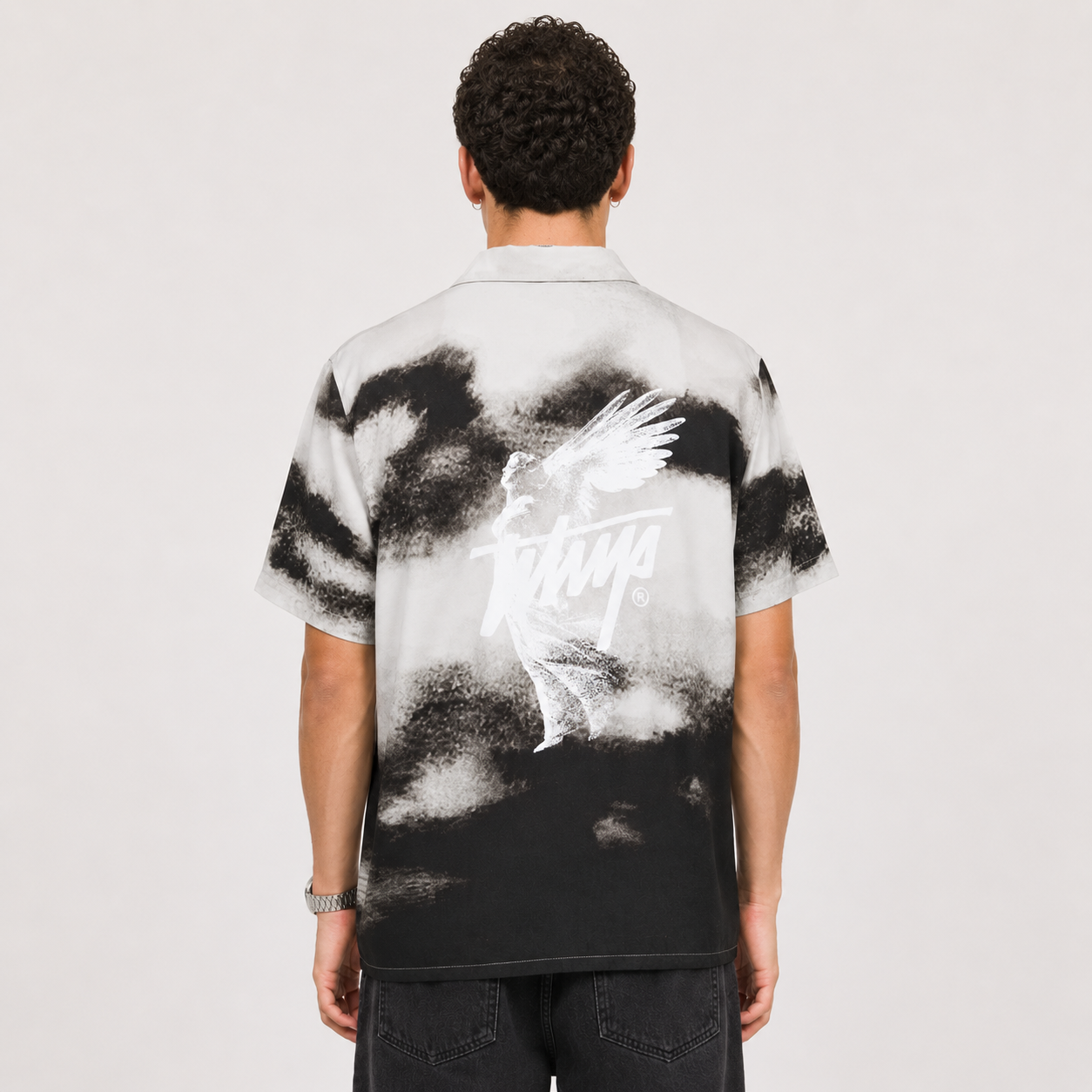 Camisa WhatUp Men Cloudy Angel Black