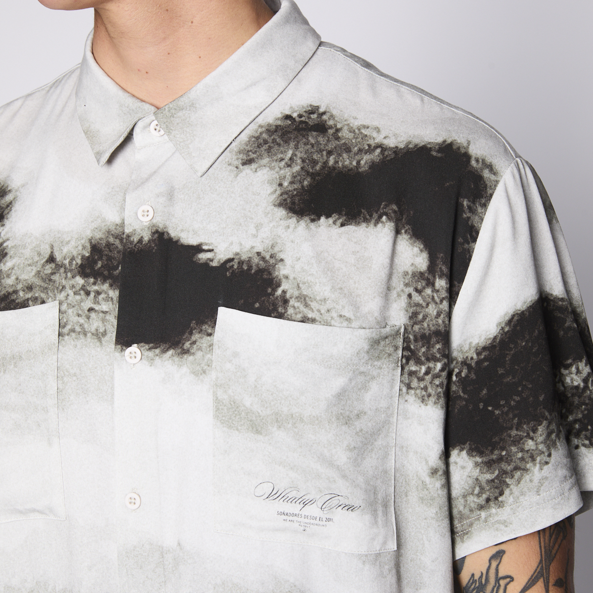 Camisa WhatUp Men Cloudy Angel Black