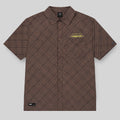 Camisa WhatUp Men Cuadros Boxy Brown