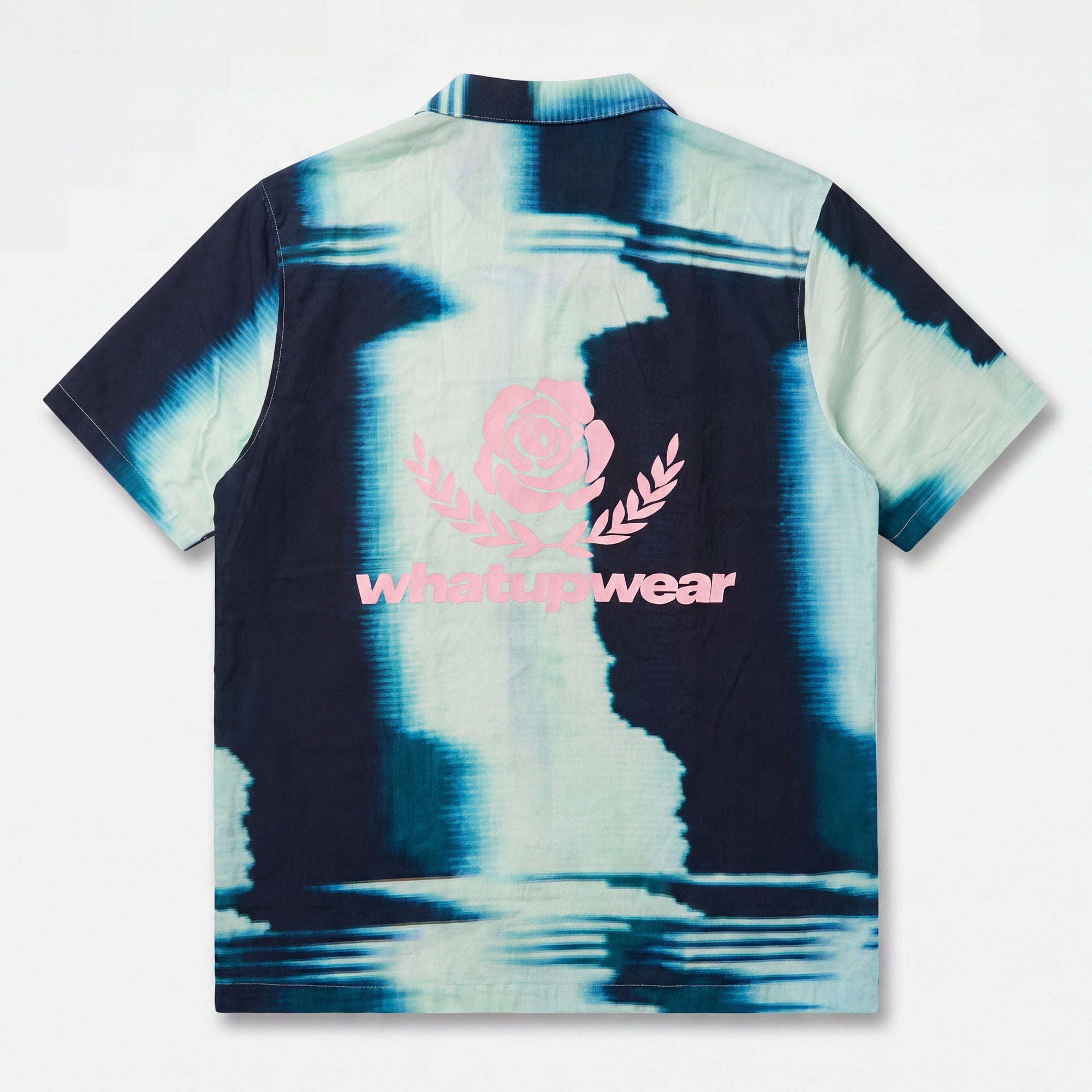 Camisa WhatUp Men Glitch Black Blue