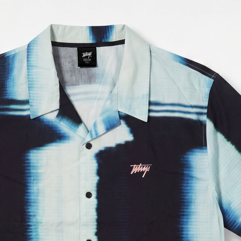 Camisa WhatUp Men Glitch Black Blue