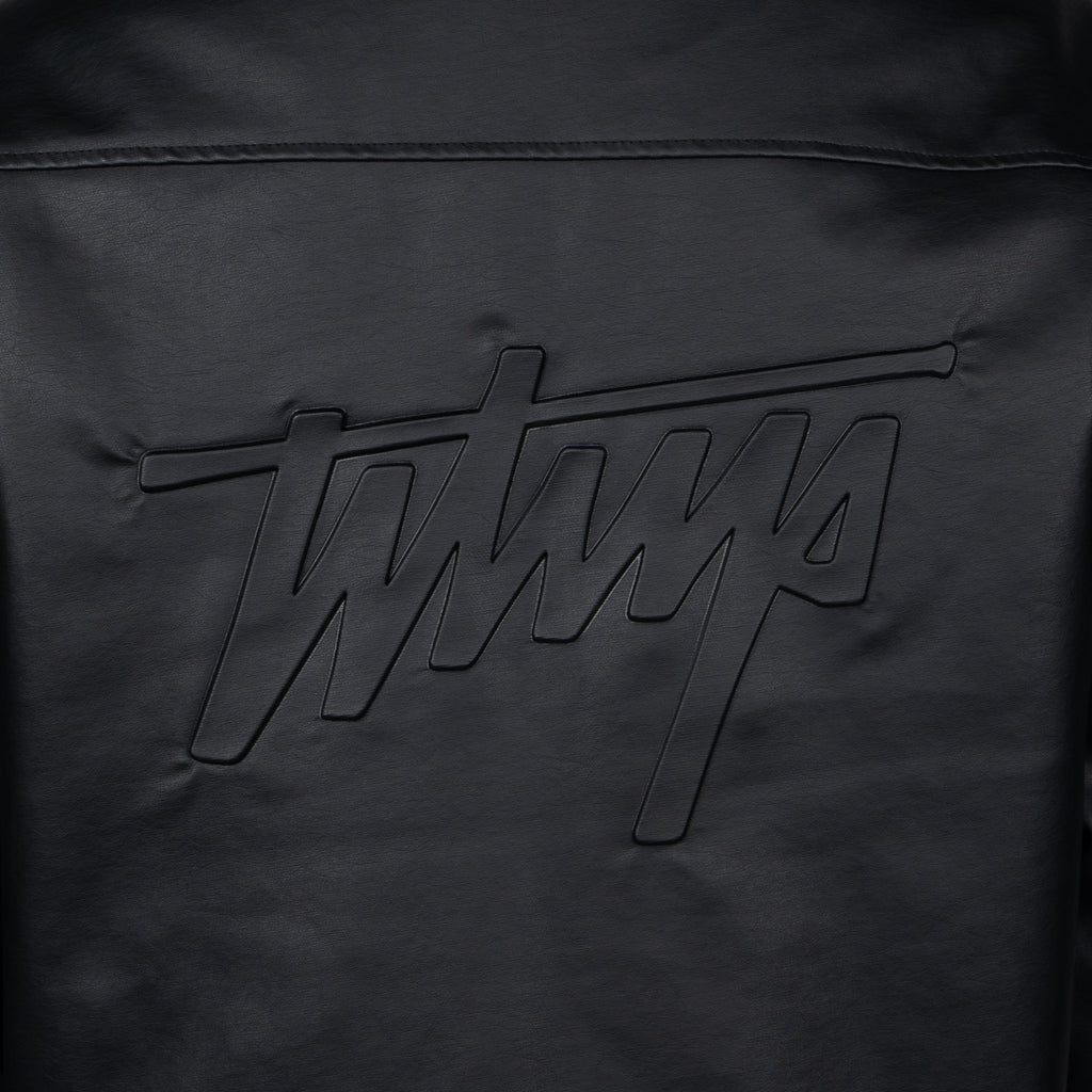 Chaqueta Whatup Hombre Eco Cuero Full Black
