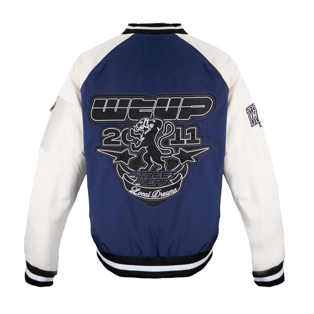 Chaqueta Whatup Hombre Varsity Buttons Blue