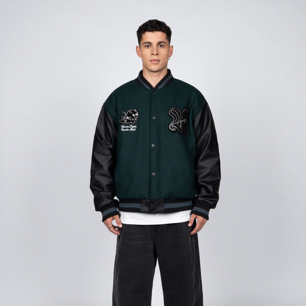 Chaqueta WhatUp Varsity Green Black