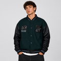 Chaqueta WhatUp Varsity Green Black