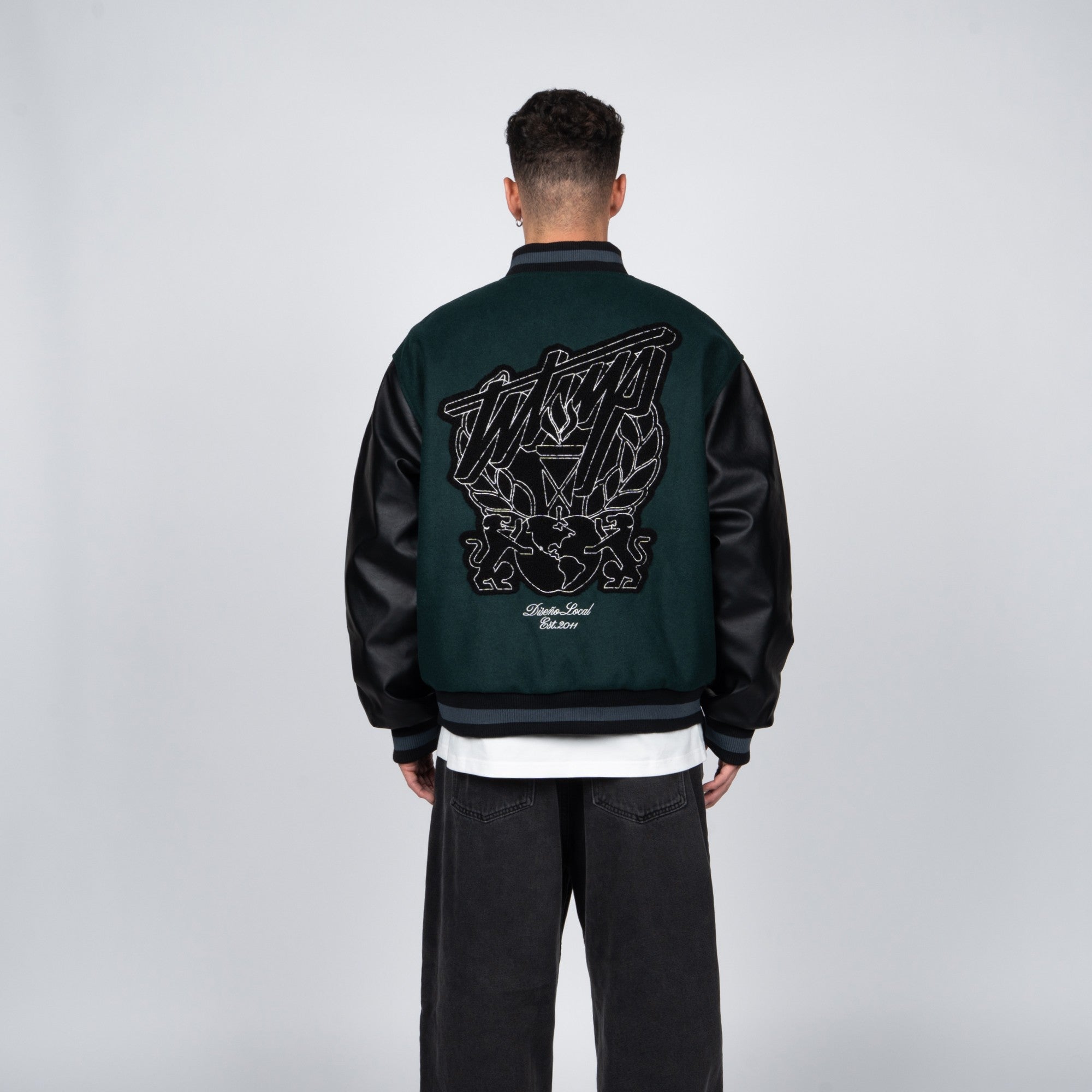 Chaqueta WhatUp Varsity Green Black