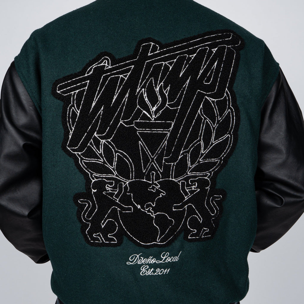 Chaqueta WhatUp Varsity Green Black