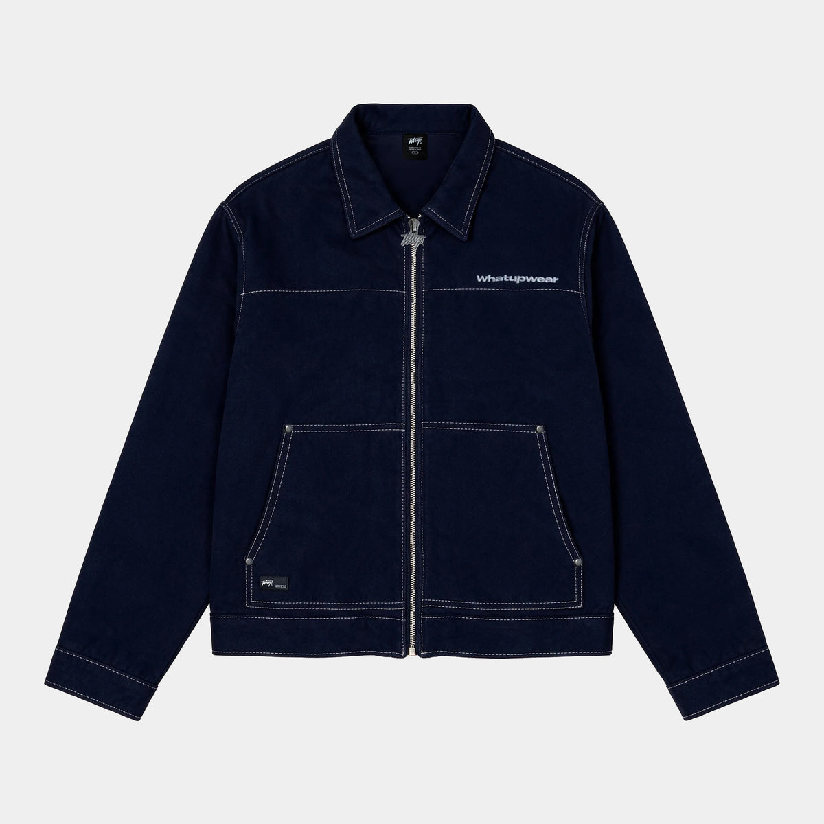 Chaqueta Demin Box Full Zipper Azul Marino