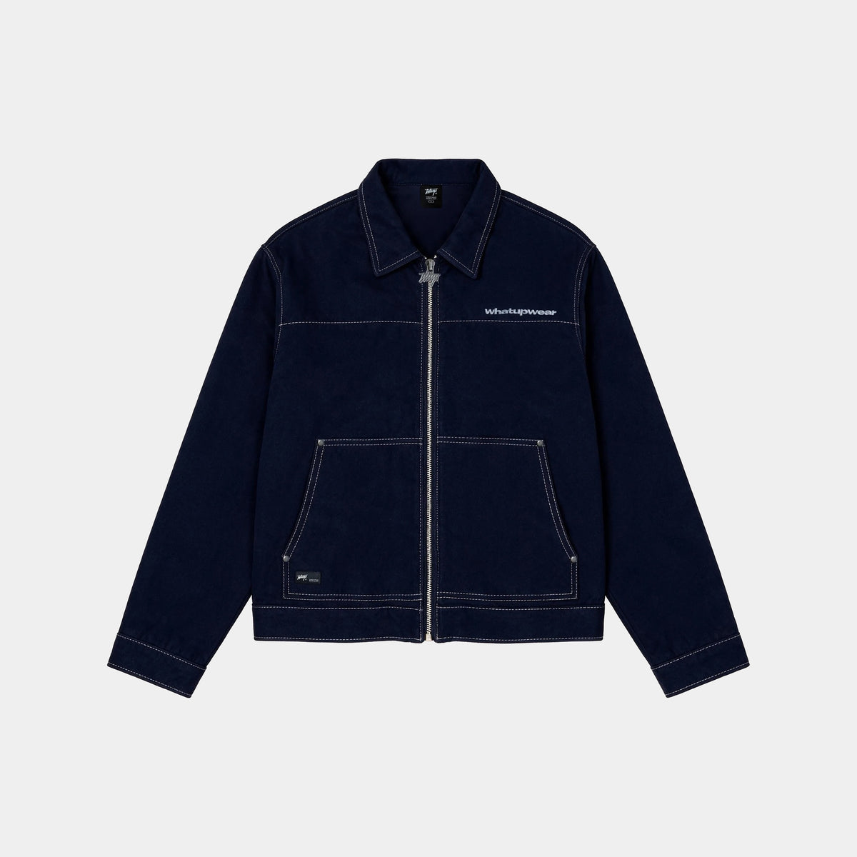 Chaqueta Demin Box Full Zipper Azul Marino