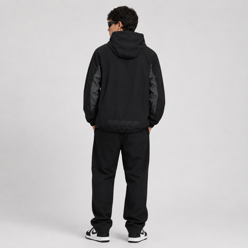 Cortaviento Whatup Hombre Black Grey