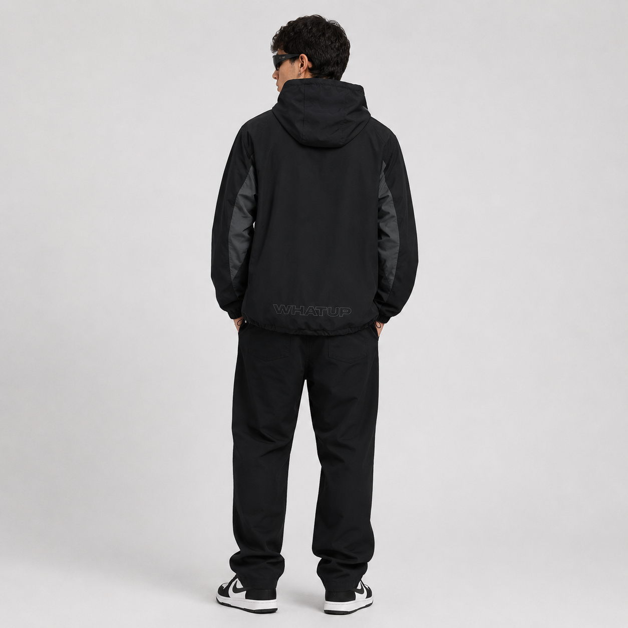 Cortaviento Whatup Hombre Black Grey