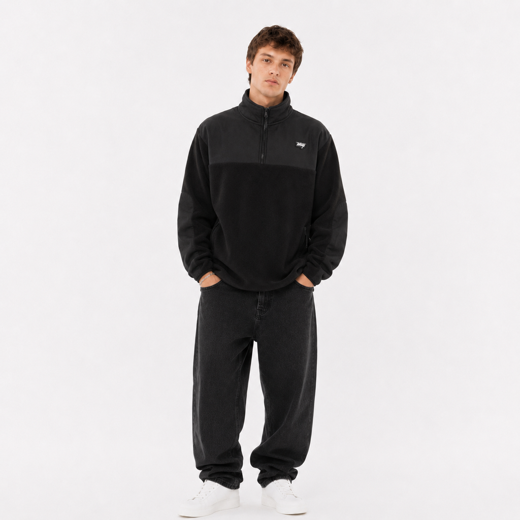 Polar Men Half Zip Black