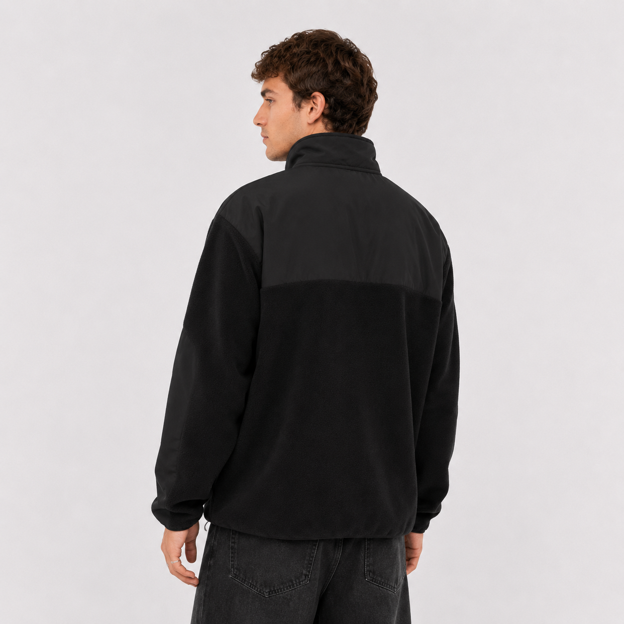 Polar Men Half Zip Black