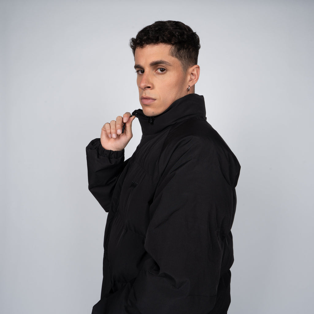 Parka Whatup Men Full Zipper All Black