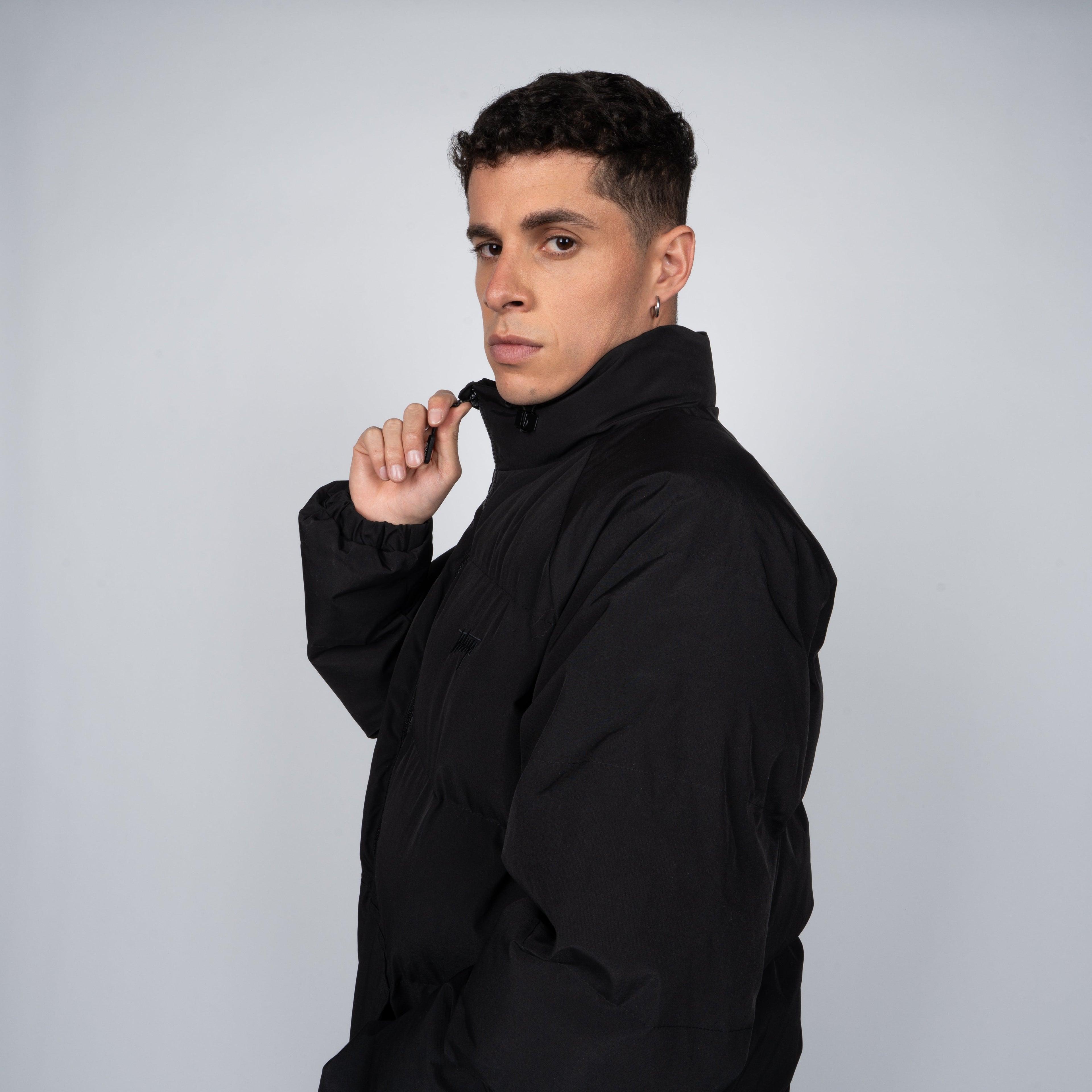 Parka Whatup Men Full Zipper All Black