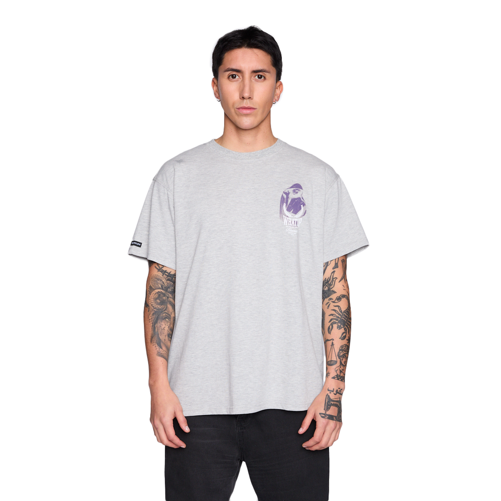 Polera Whatup Men Holy Marie Grey