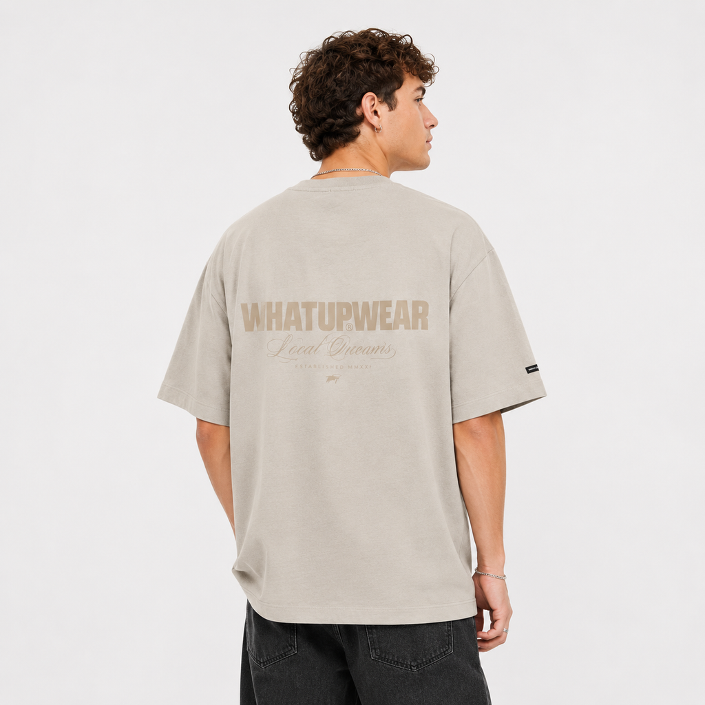 Polera Whatup Hombre Local Dreamers Beige