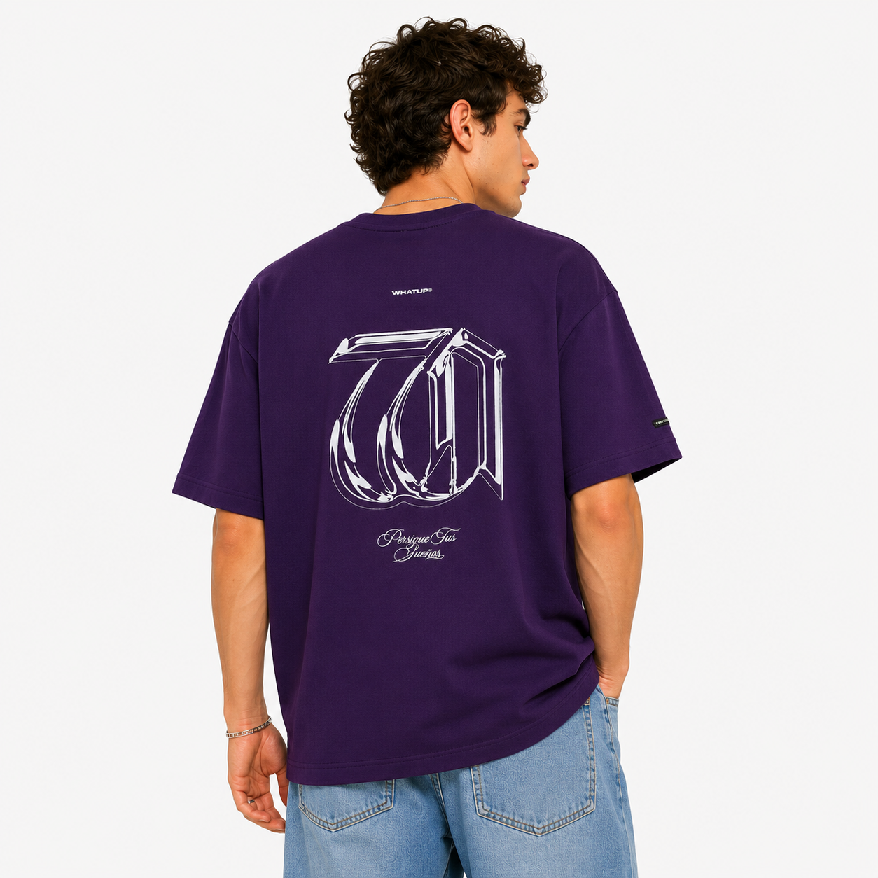 Polera Whatup Hombre Persigue Tus Sueños Morado