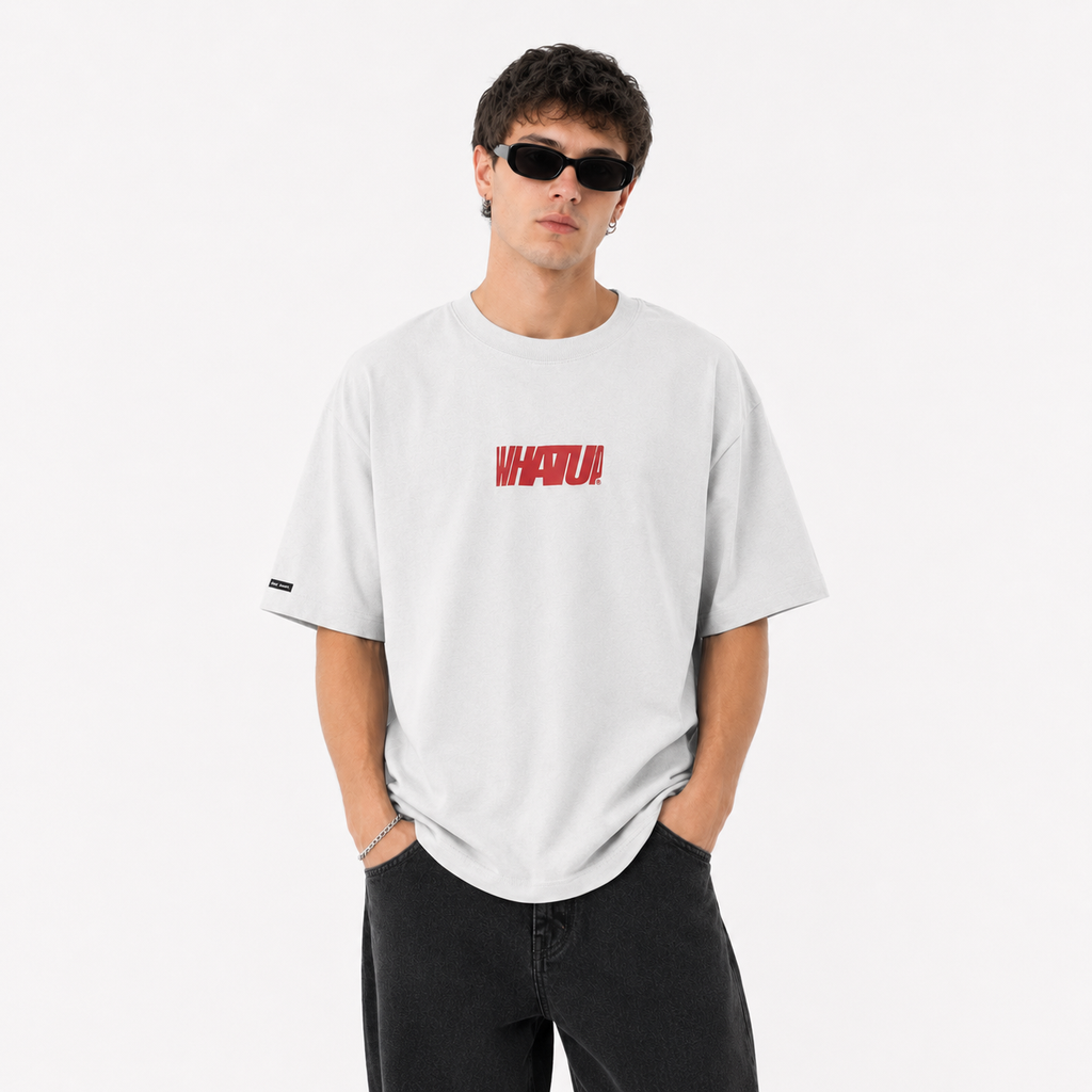 Polera Whatup Hombre Holy Whatup White