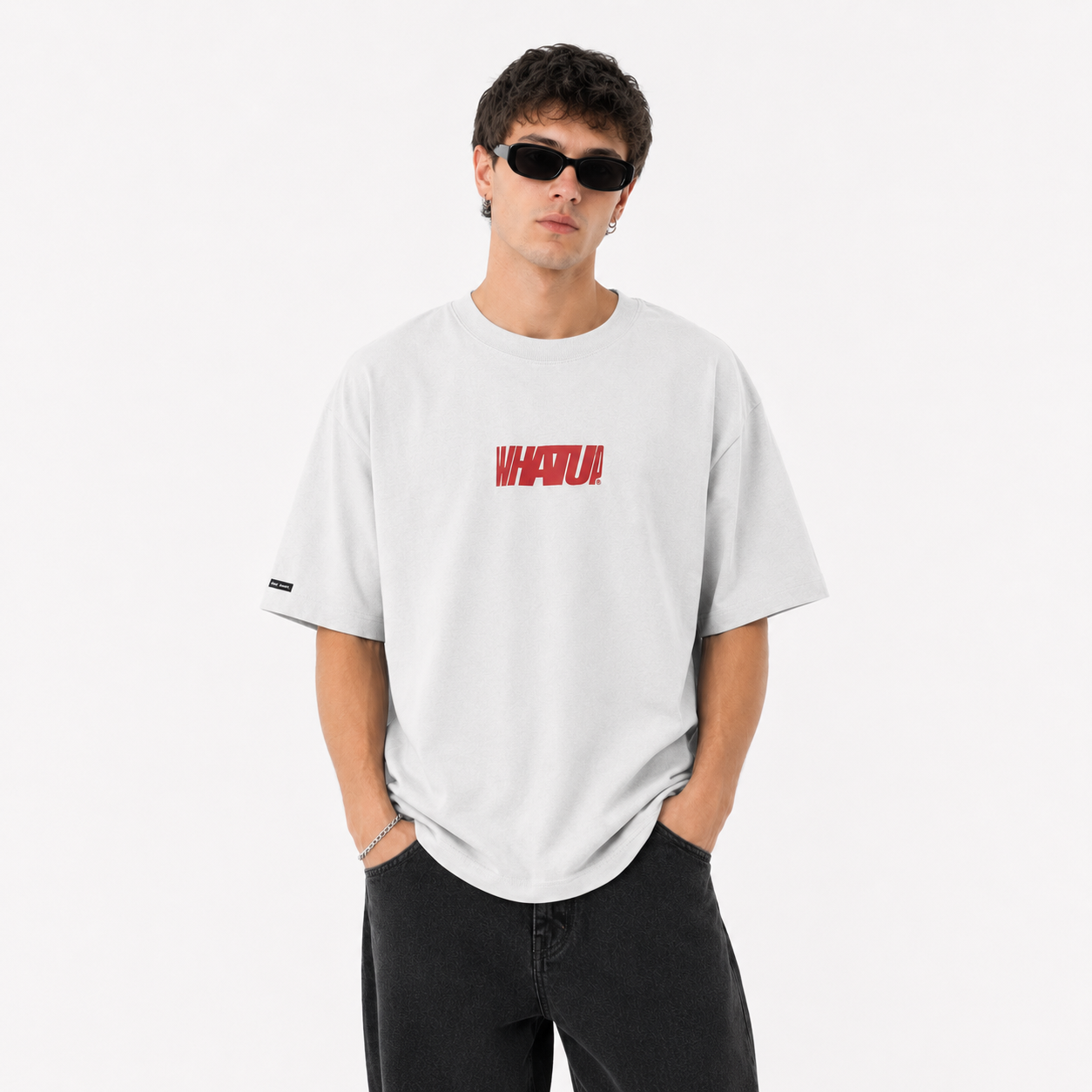 Polera Whatup Hombre Holy Whatup White