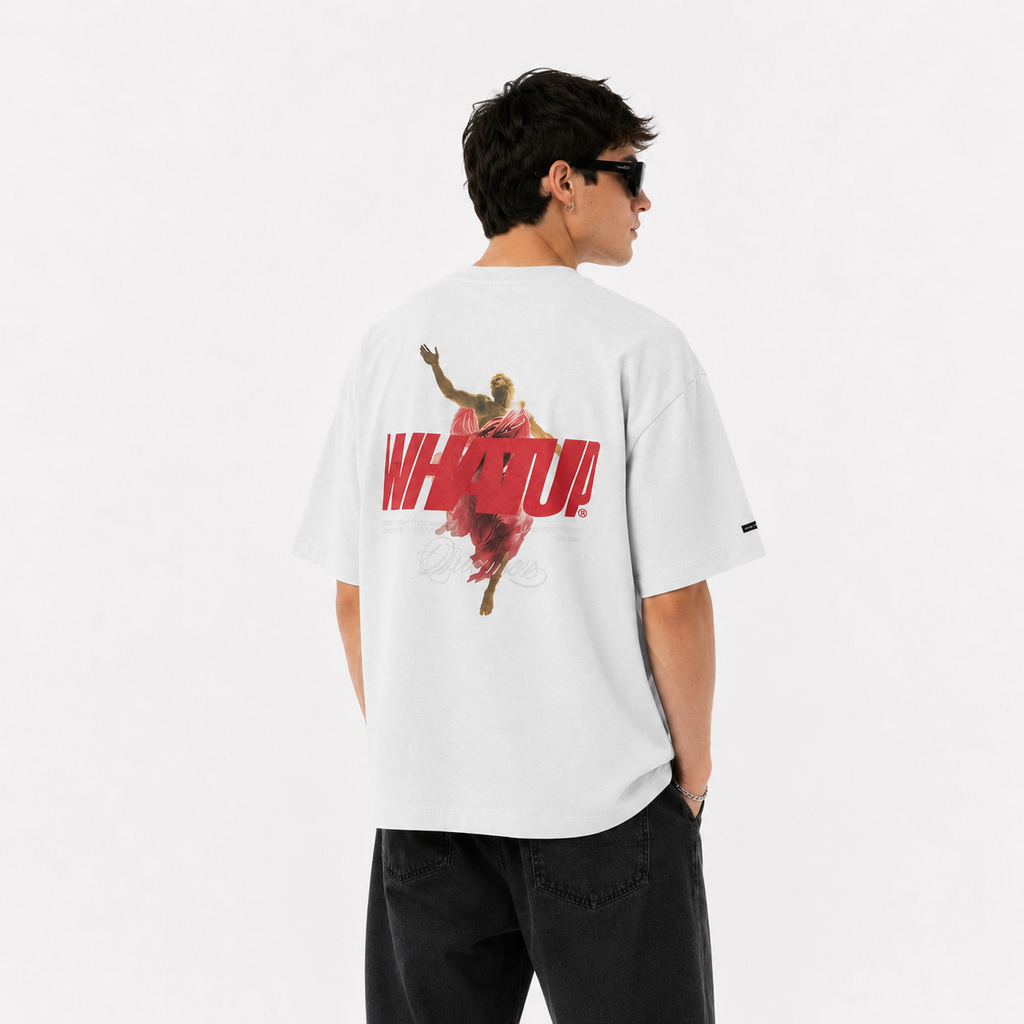 Polera Whatup Hombre Holy Whatup White