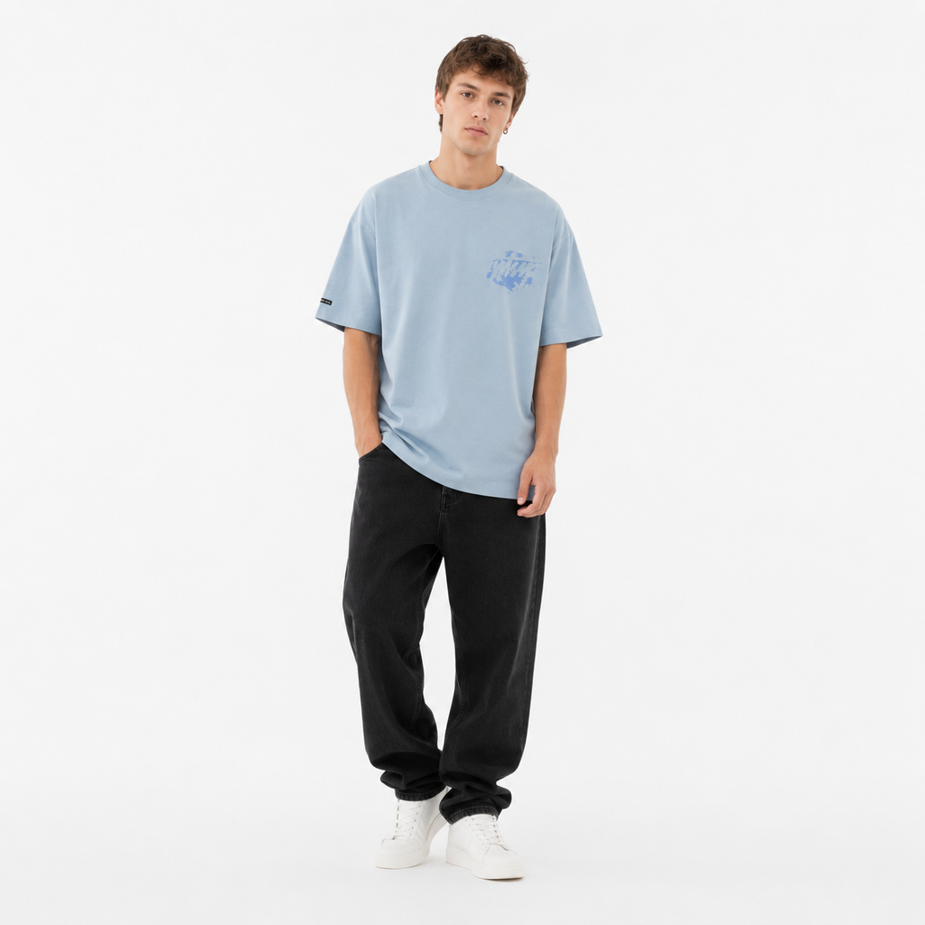 Polera Whatup Hombre Cloudy Light Blue