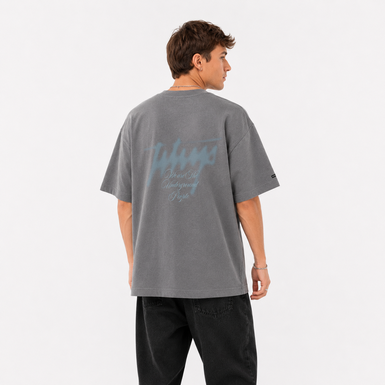 Polera Whatup Hombre We Are The Underground People Grey Green