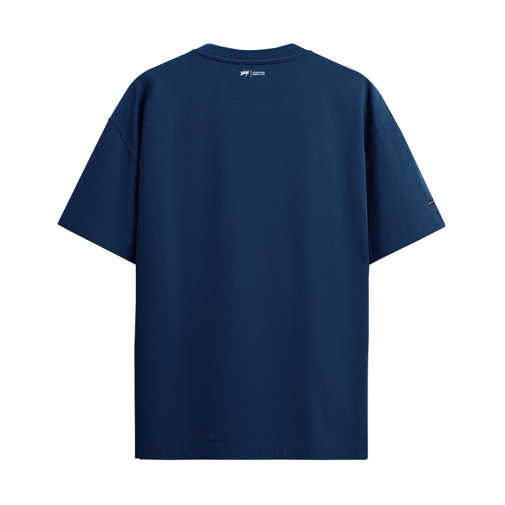 Polera Whatup Hombre Icon Logo Blue White