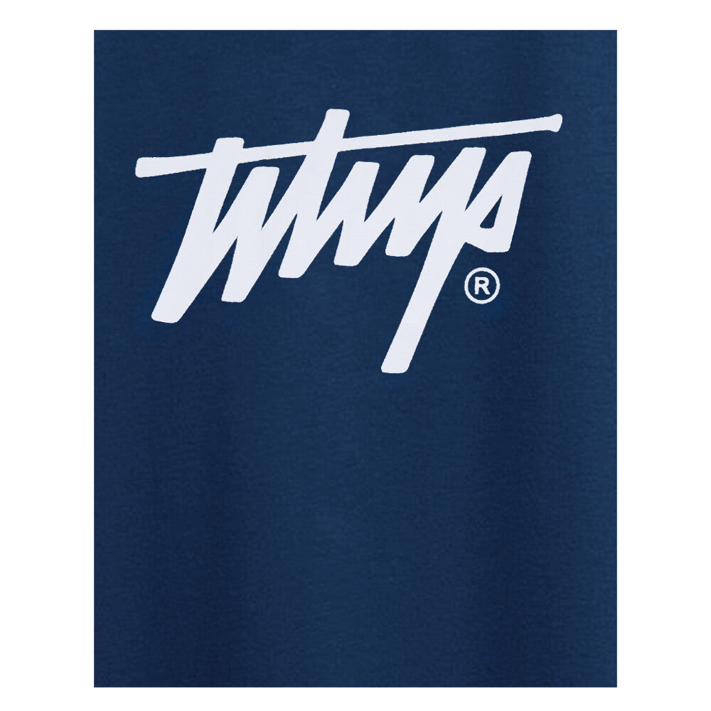Polera Whatup Hombre Icon Logo Blue White
