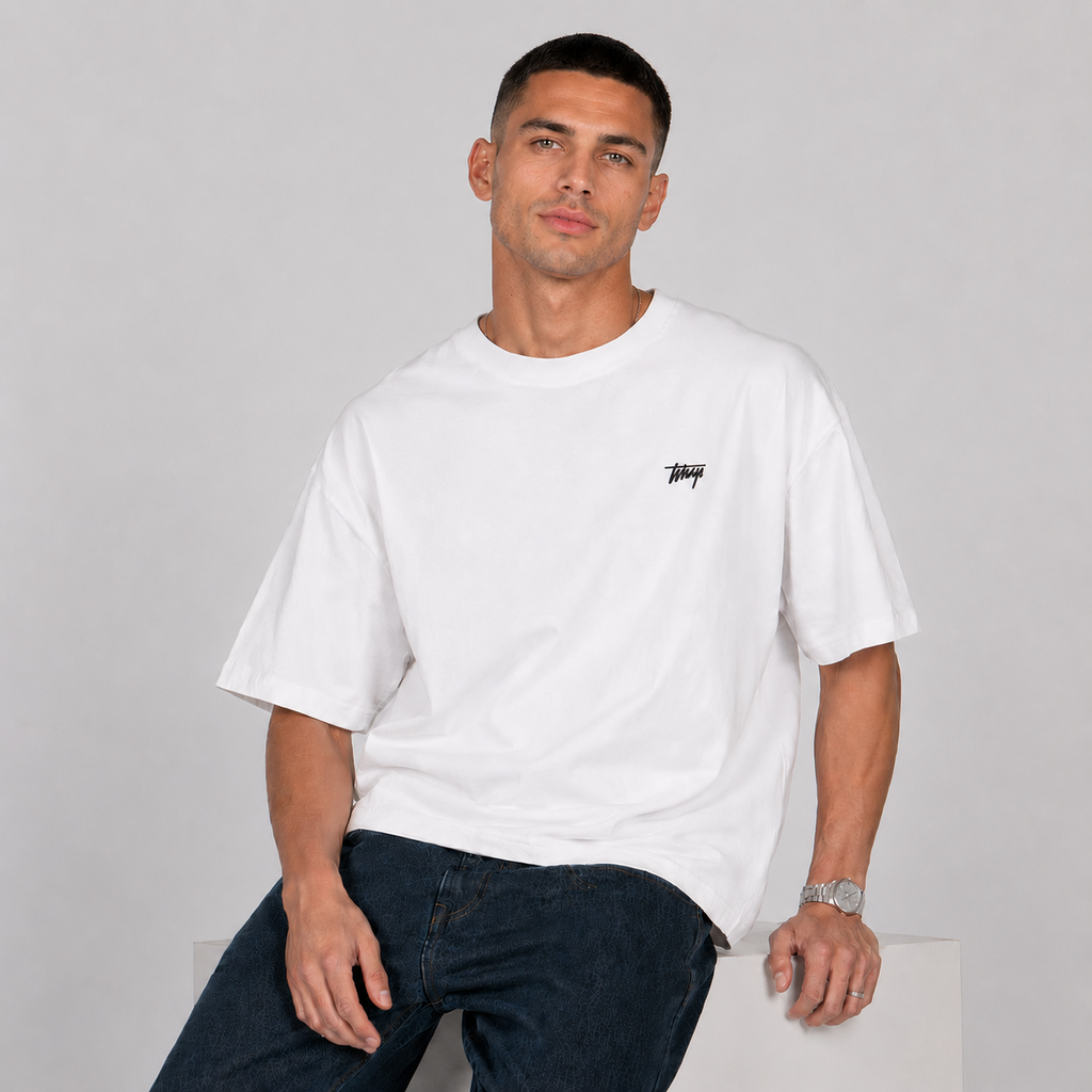 Polera WhatUp Classic Tiny Icon White Black