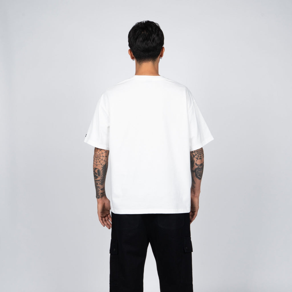 Polera WhatUp Classic Tiny Icon White Black