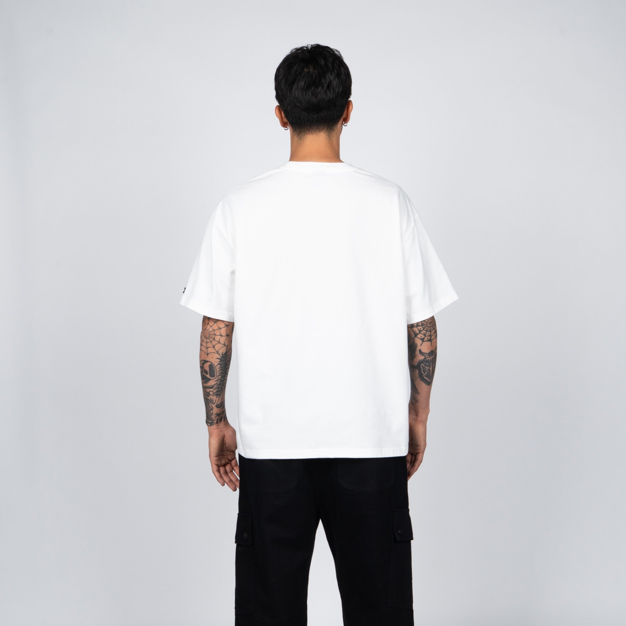 Polera WhatUp Classic Tiny Icon White Black