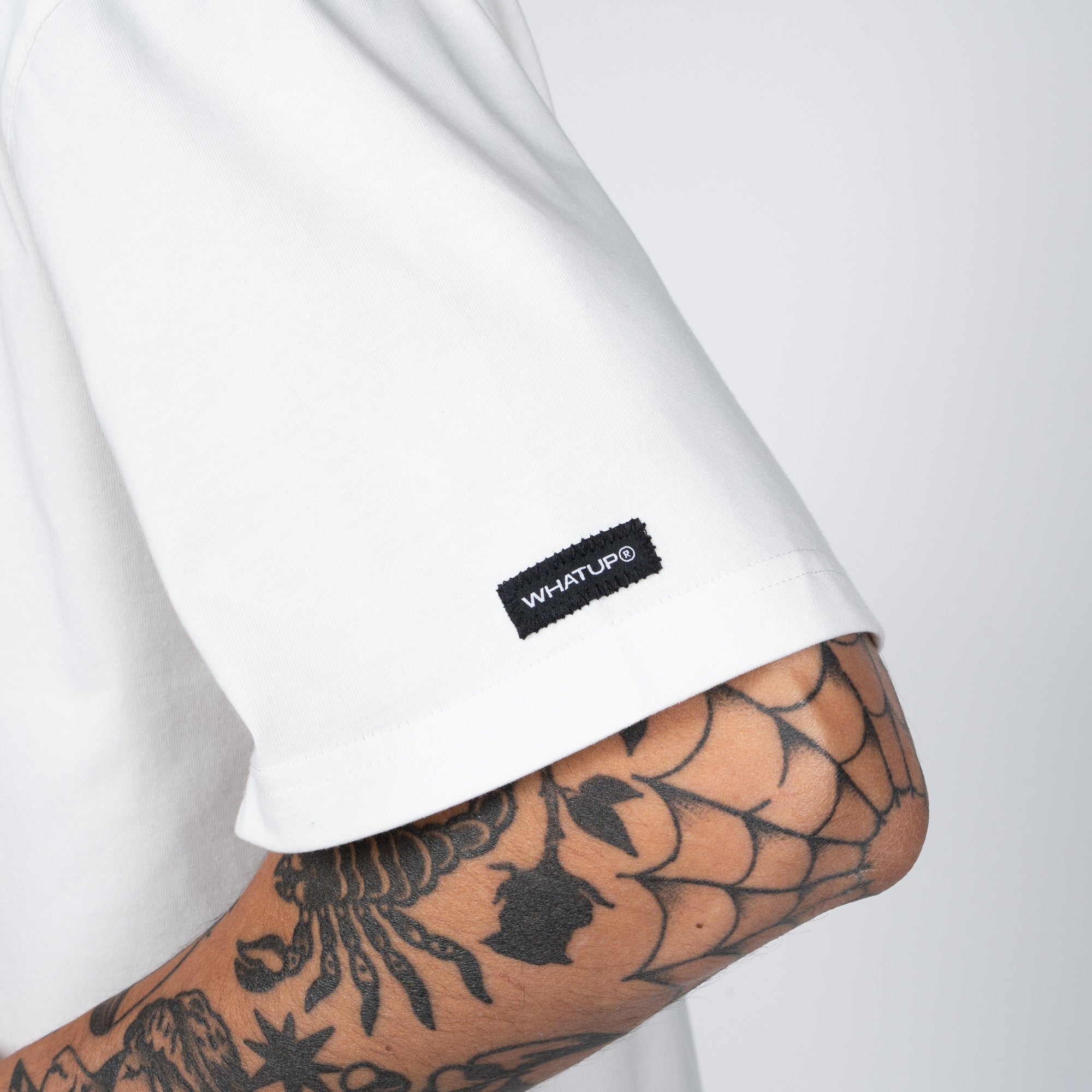 Polera WhatUp Classic Tiny Icon White Black