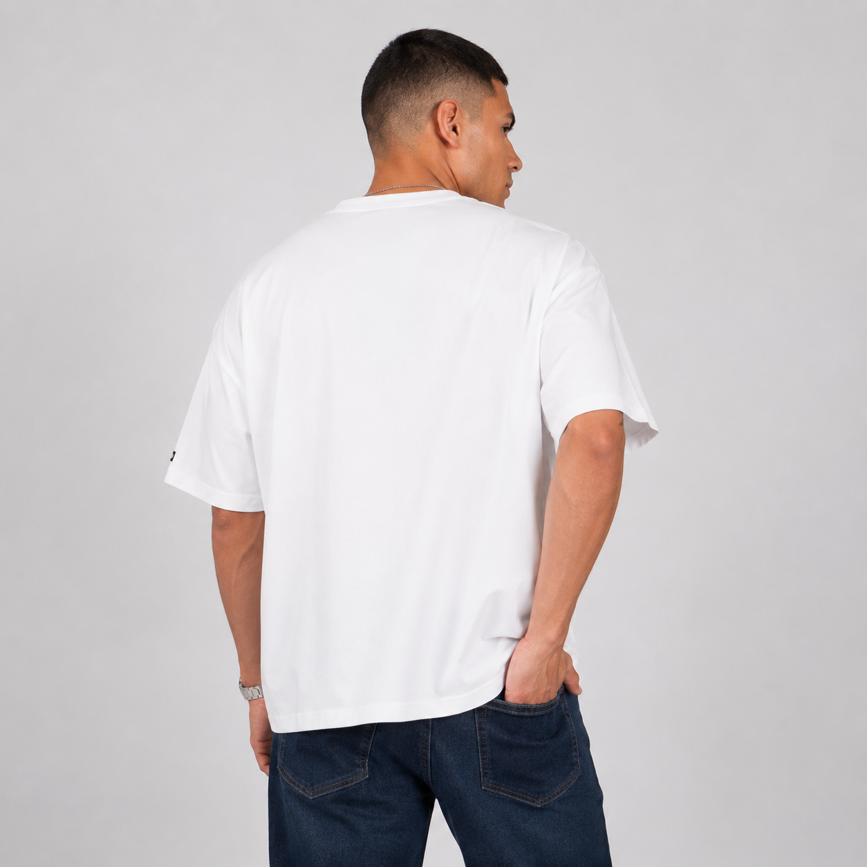 Polera WhatUp Classic Tiny Icon White Black
