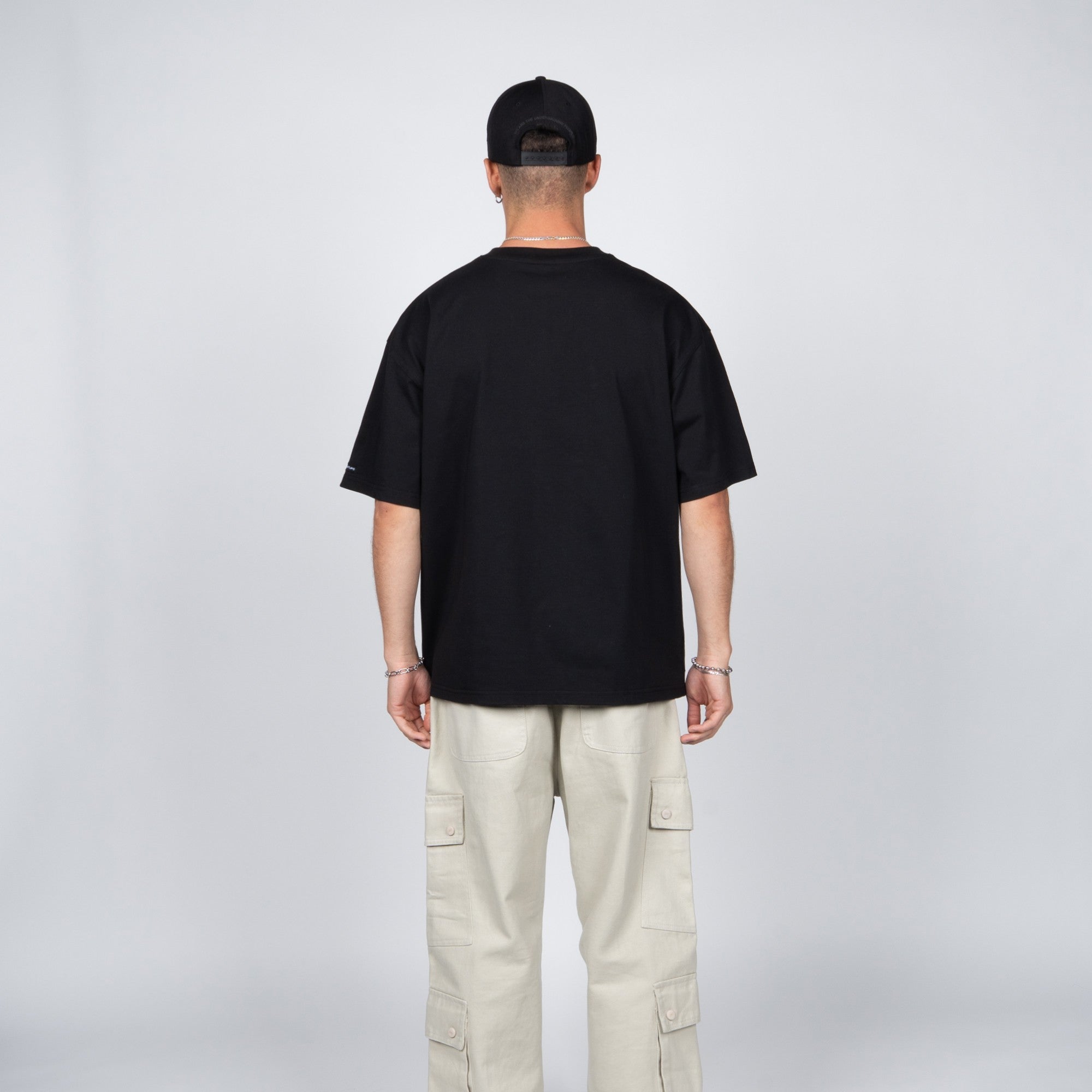 Polera WhatUp Classic Tiny Icon Black White