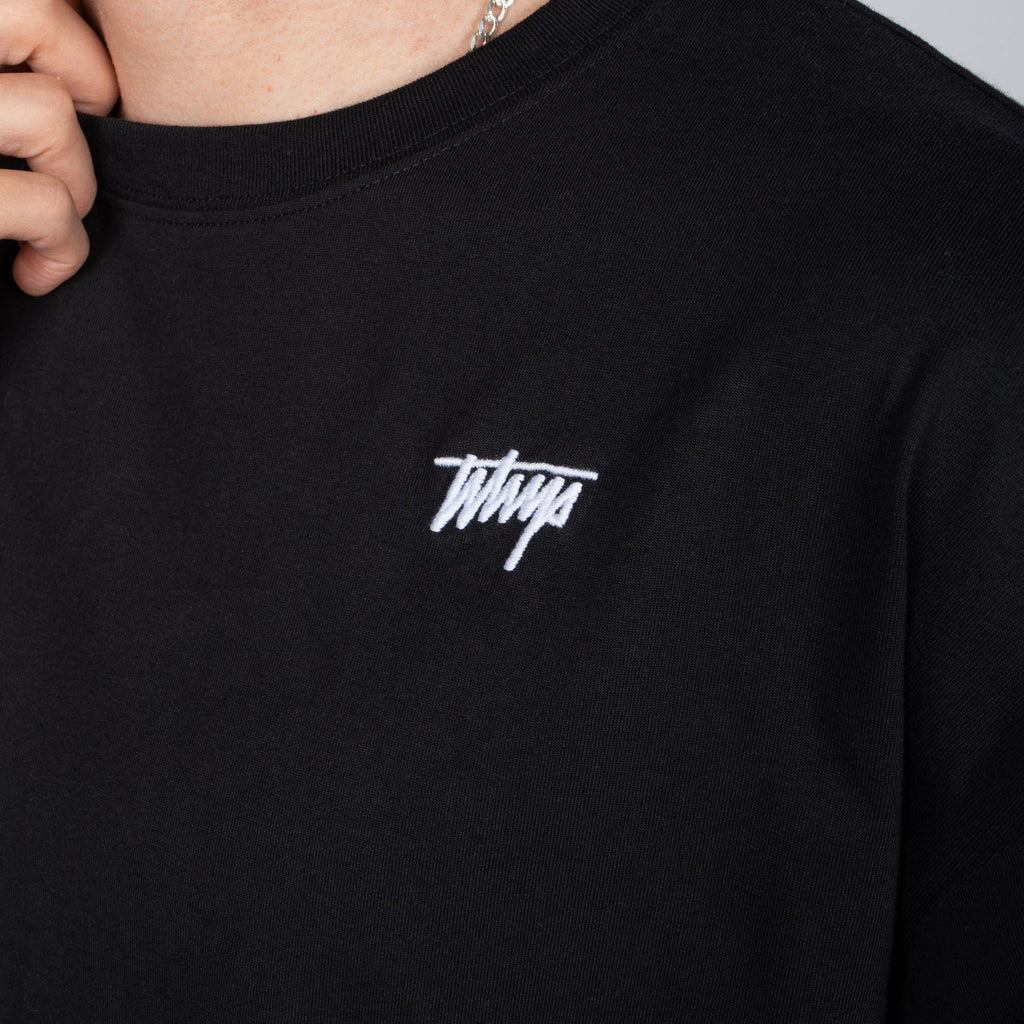 Polera WhatUp Classic Tiny Icon Black White