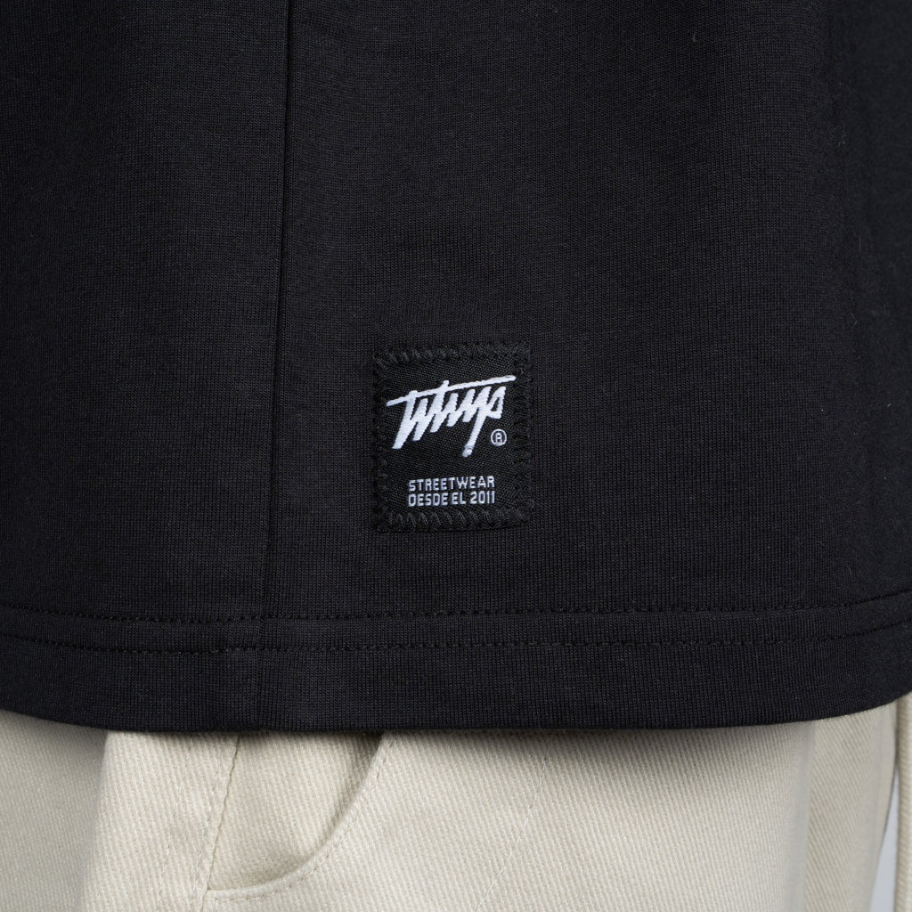 Polera WhatUp Classic Tiny Icon Black White