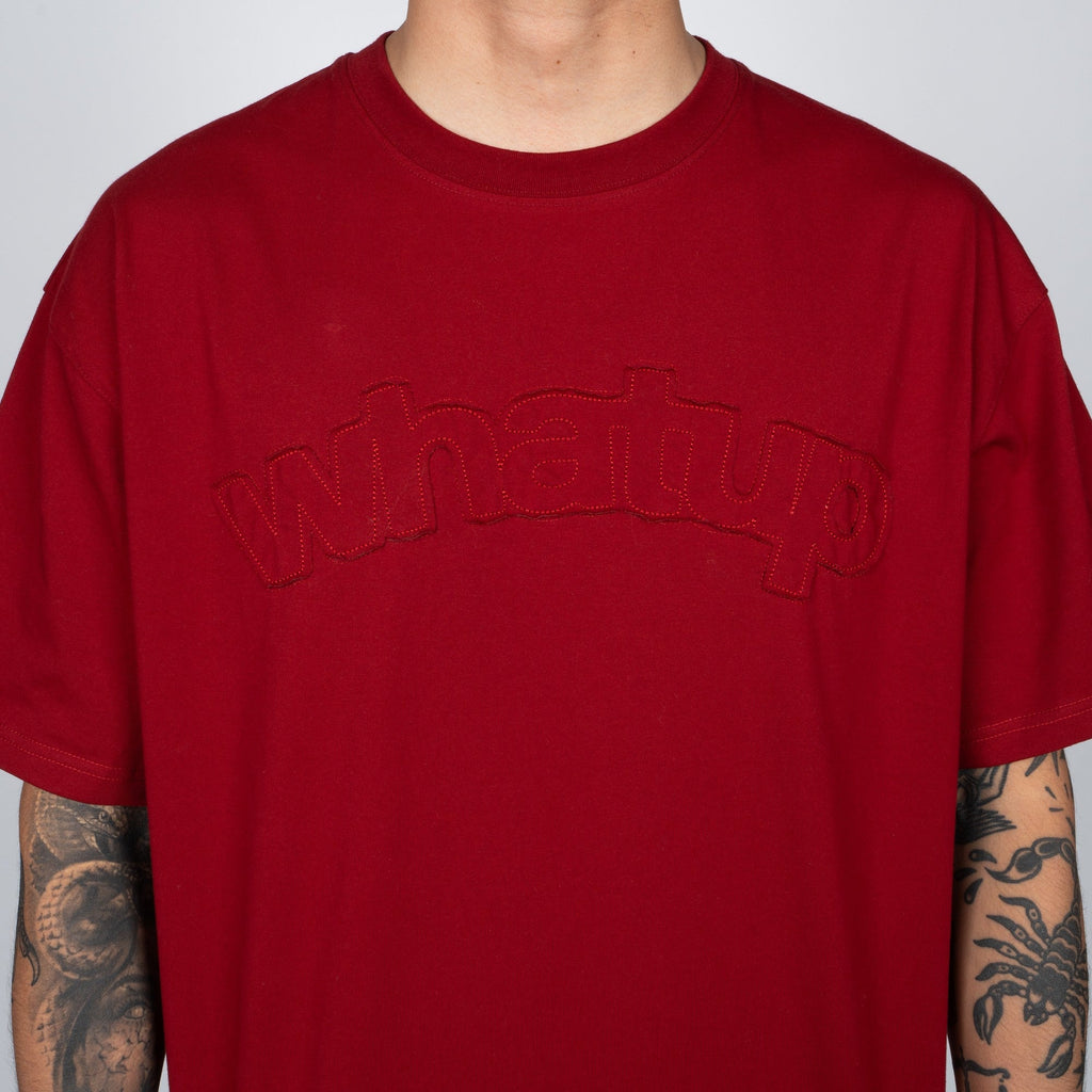 Polera WhatUp Fabric Logo Red