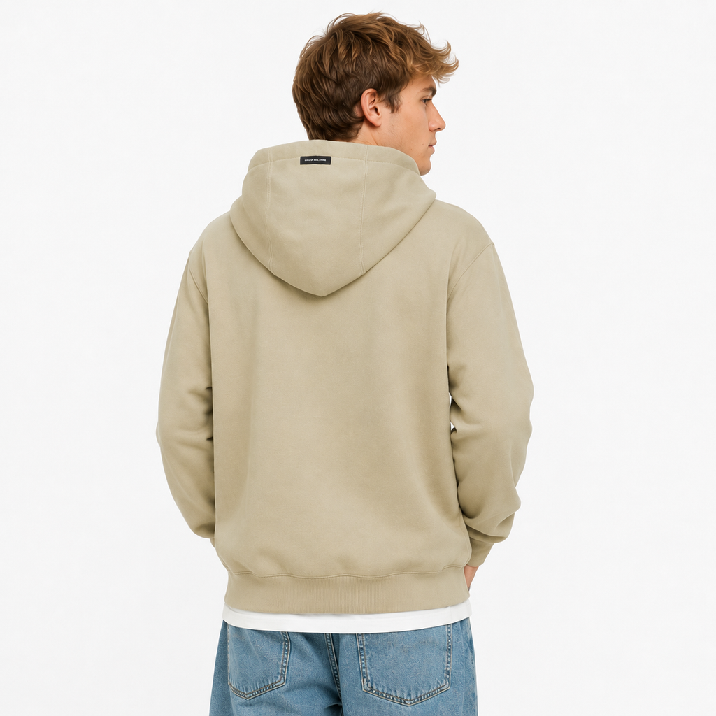 Polerón Whatup Hombre Hoodie Logo Beige
