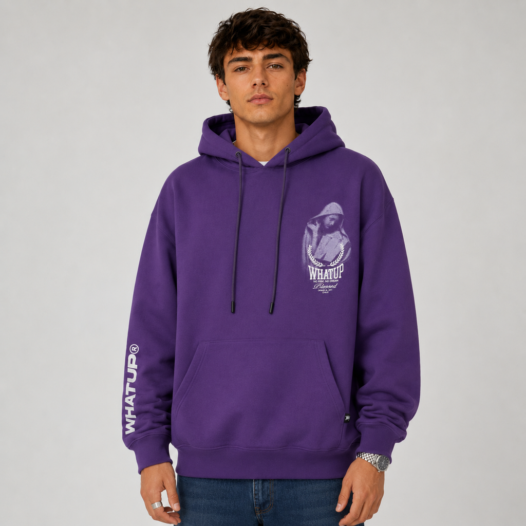 Polerón Whatup Hombre Hoodie Holy Marie Purple