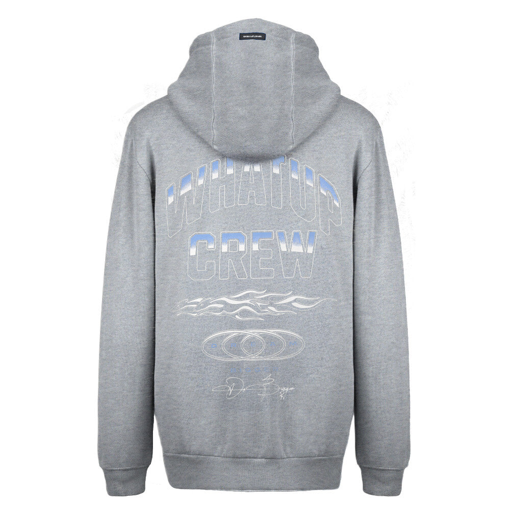 Polerón Whatup Hombre Full Zipper Flame Grey