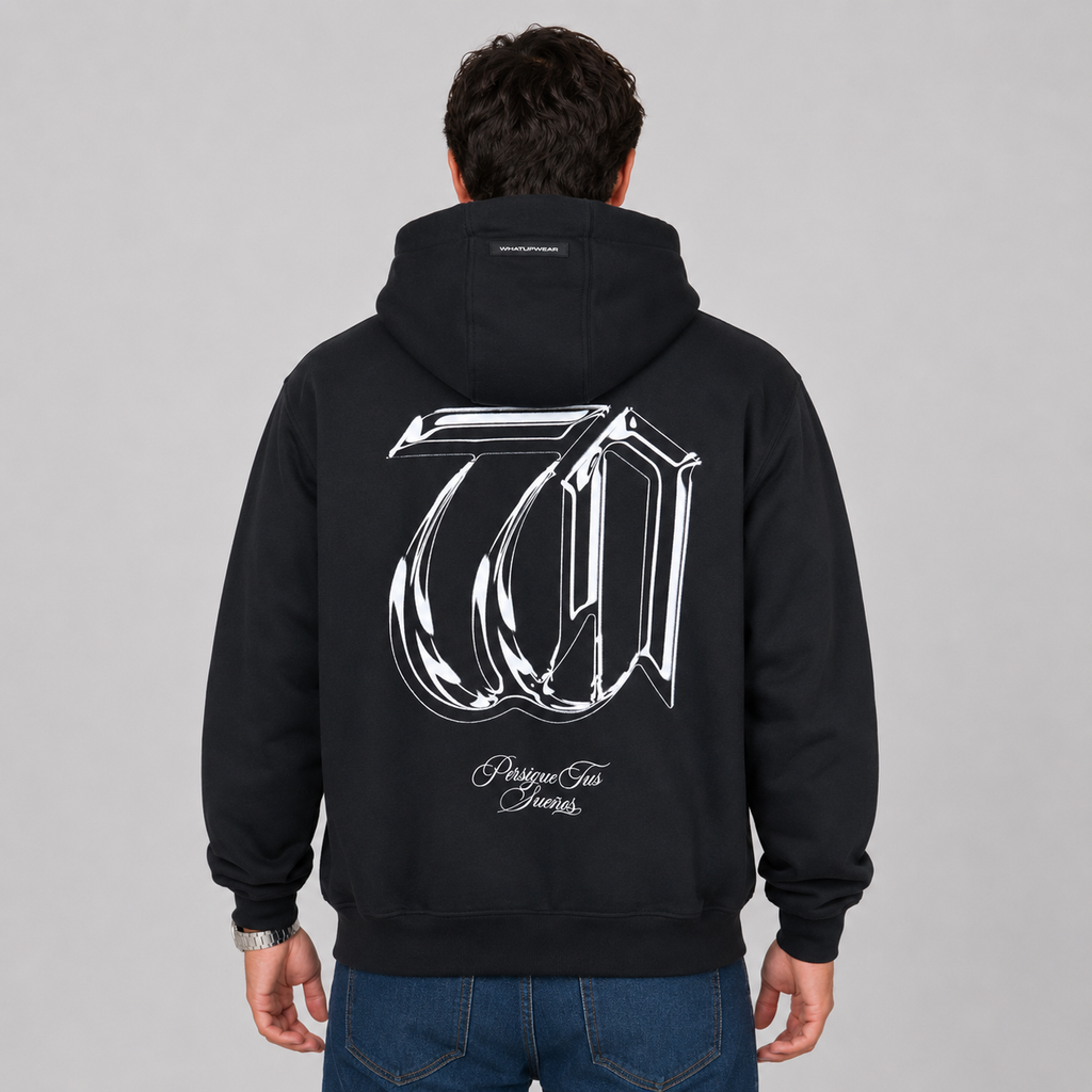 Polerón Whatup Hombre Hoodie Persigue Tus Sueños Black