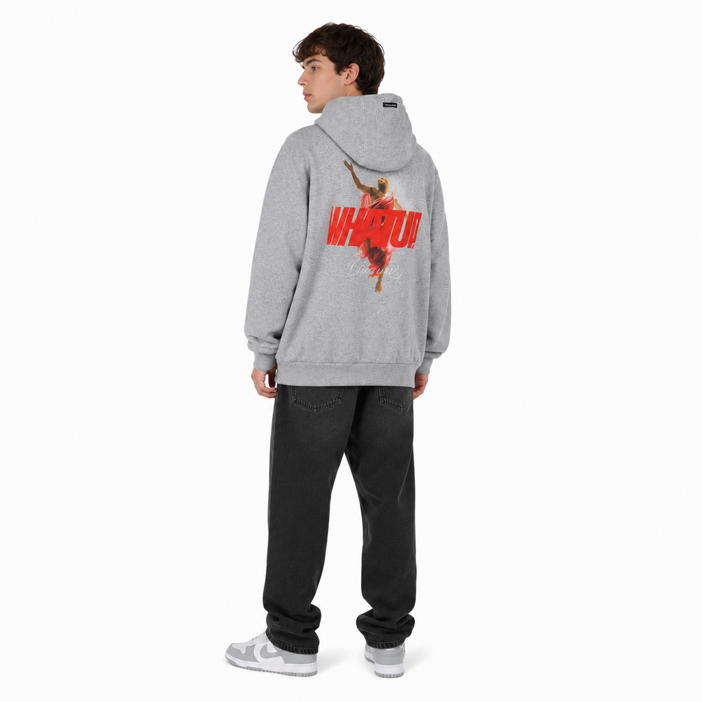 Polerón Whatup Hombre Hoodie Holy Grey